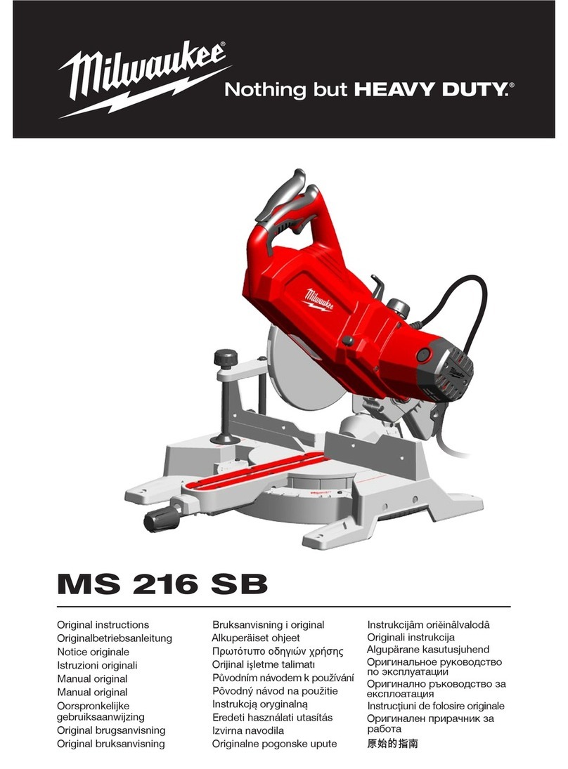 Milwaukee MS 216 SB User manual