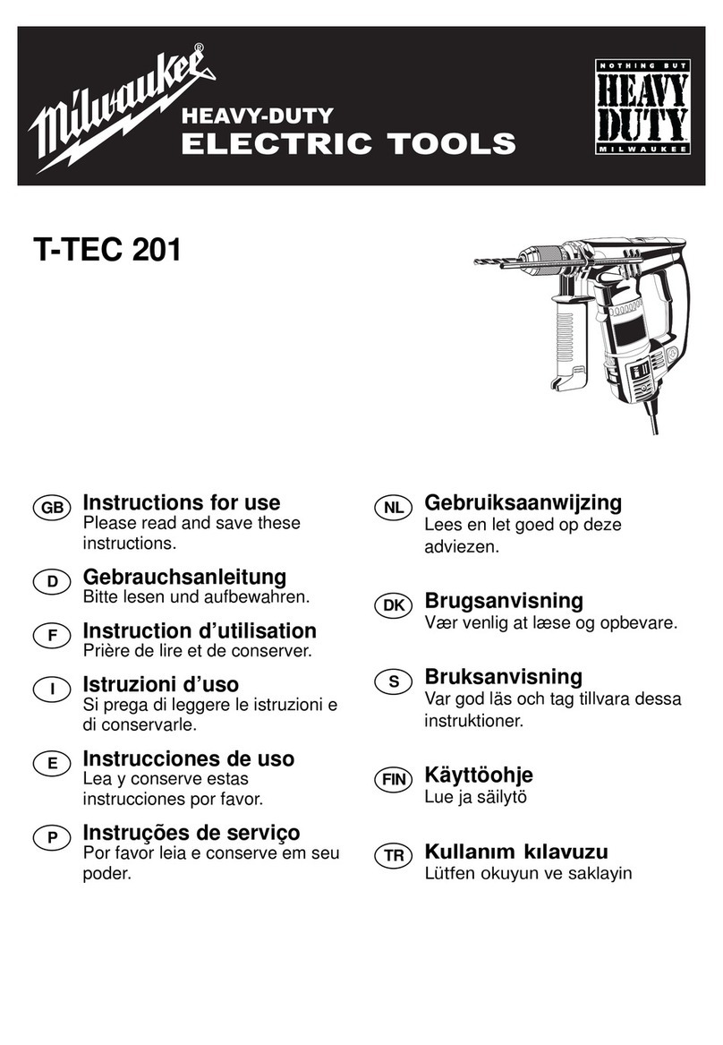 Milwaukee T-TEC 201 User manual