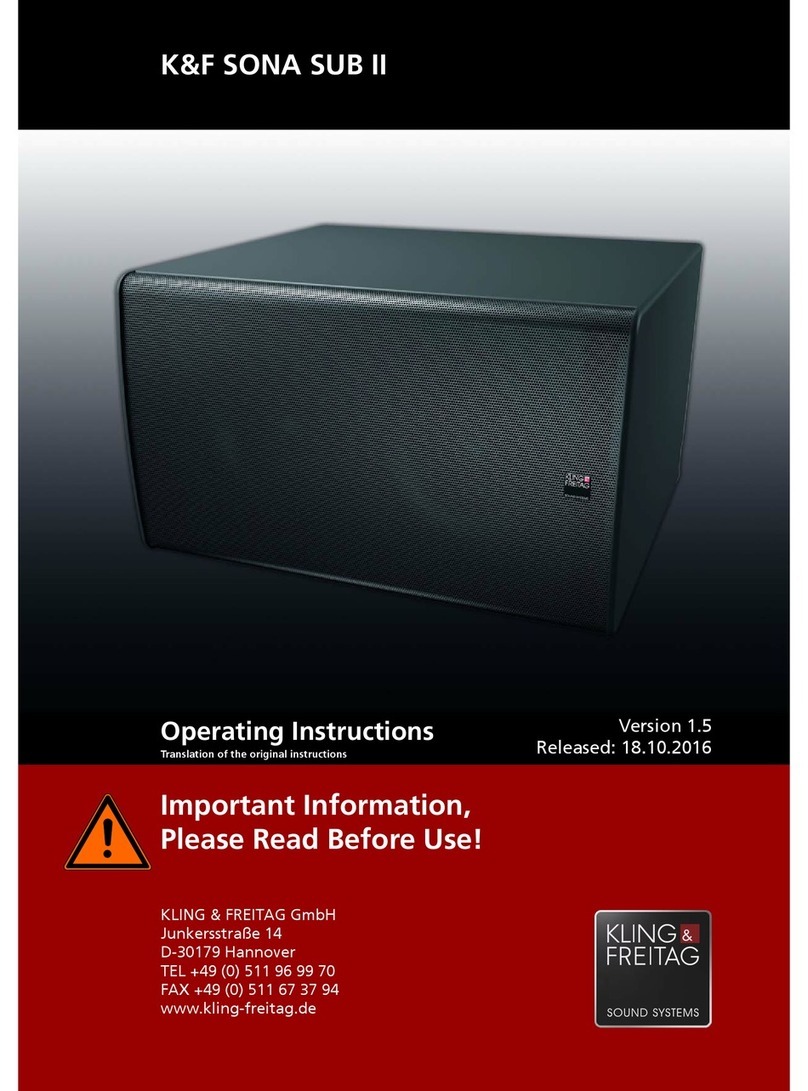 K&F SONA SUB II User manual