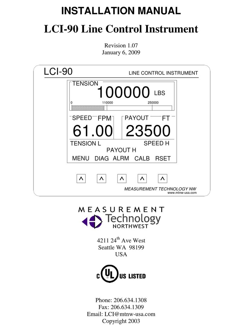 MEASUREMENT TECHNOLOGY LCI-90 installation manual