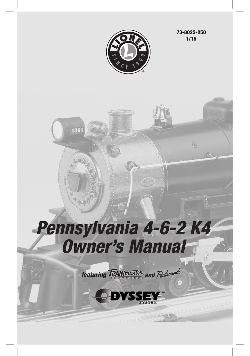 Lionel Pennsylvania 4-6-2 K4 User manual