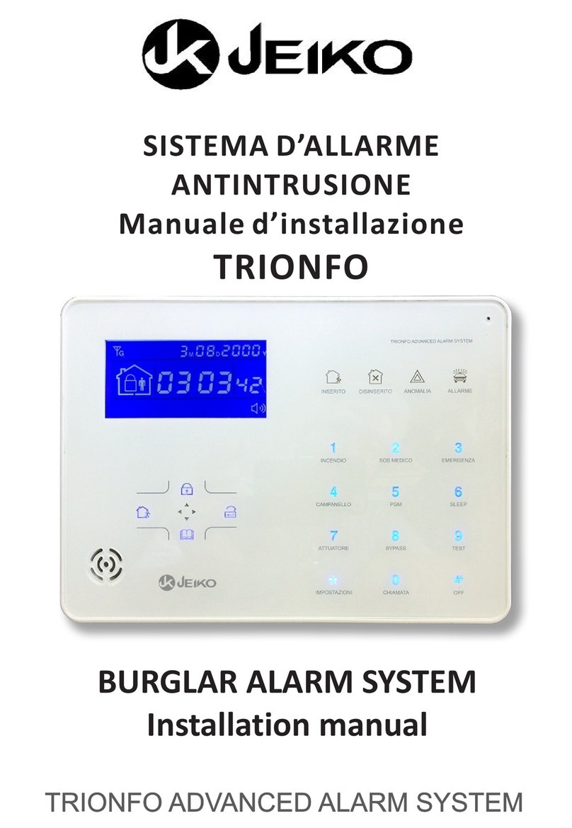 jeiko TRIONFO installation manual