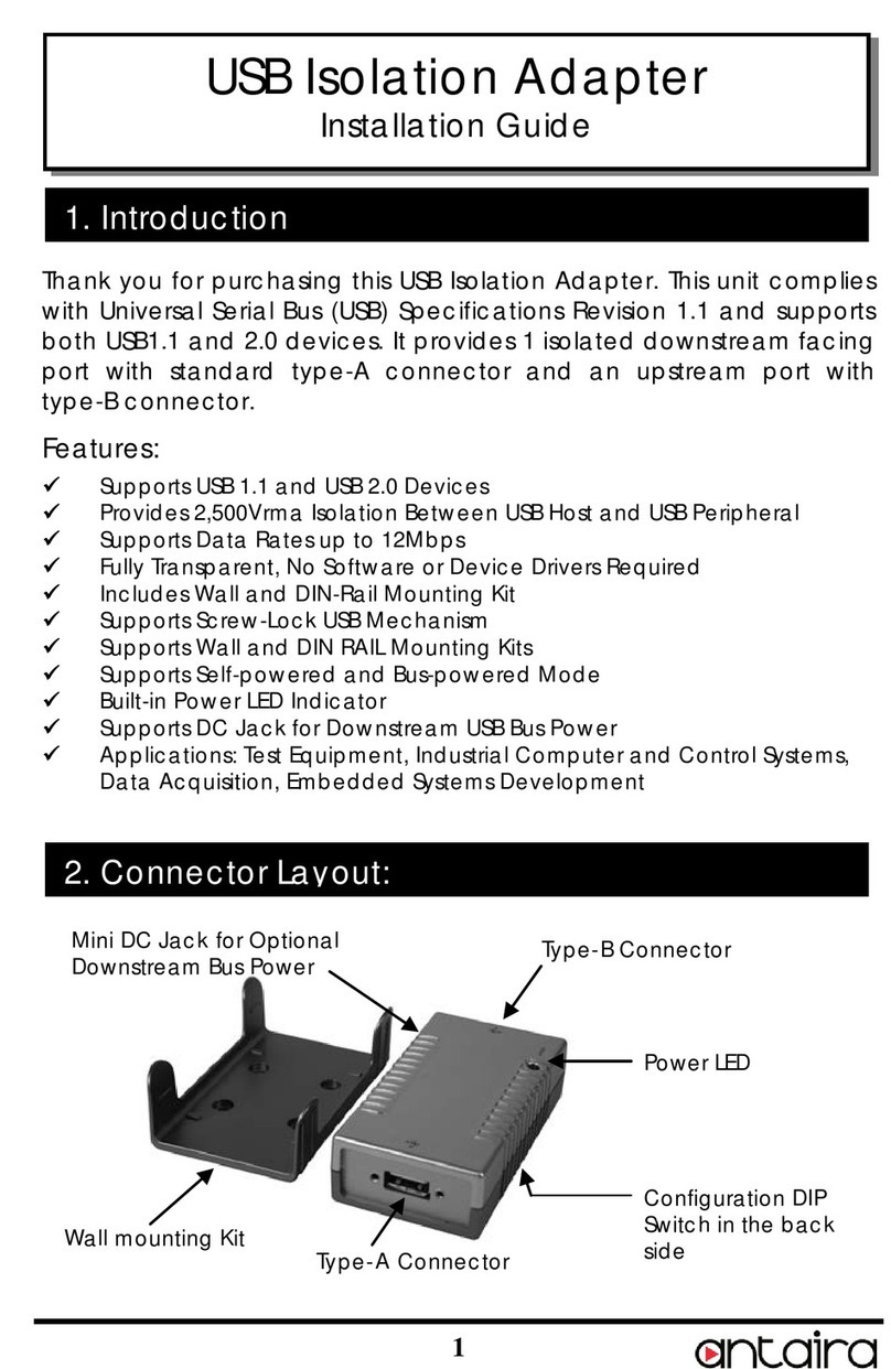 ANTAIRA USB-14010-SI User manual