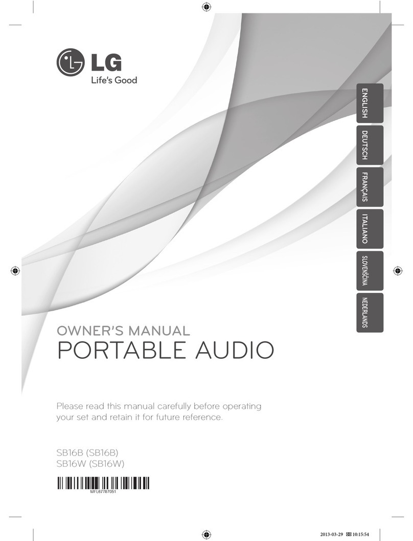 LG SB16B User manual