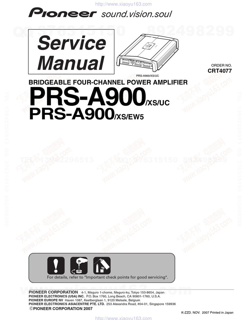 Pioneer Premier PRS-A900 Service manual