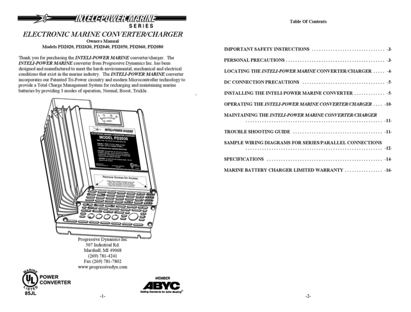 Progressive Dynamics PD2020 owner's manual