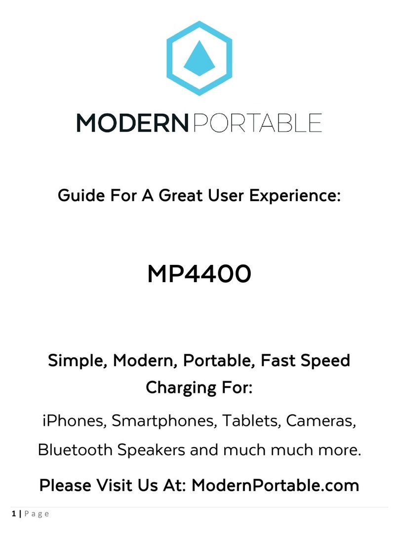 Modern Portable MP4400 User manual