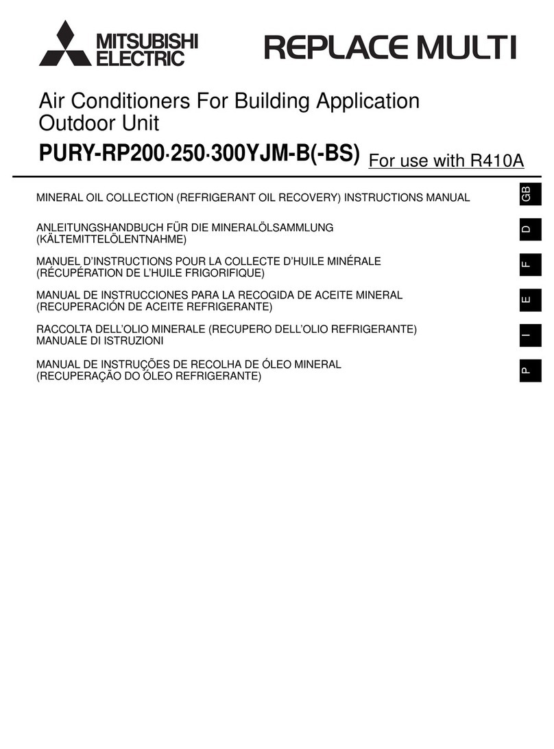 Mitsubishi Electric PERLACE MULTI PURY-RP200YJM-B User manual
