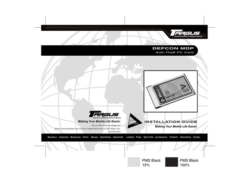 Targus PA480U DEFCON MDP installation guide