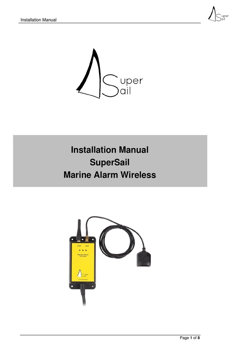 SuperSail Marine Alarm installation manual