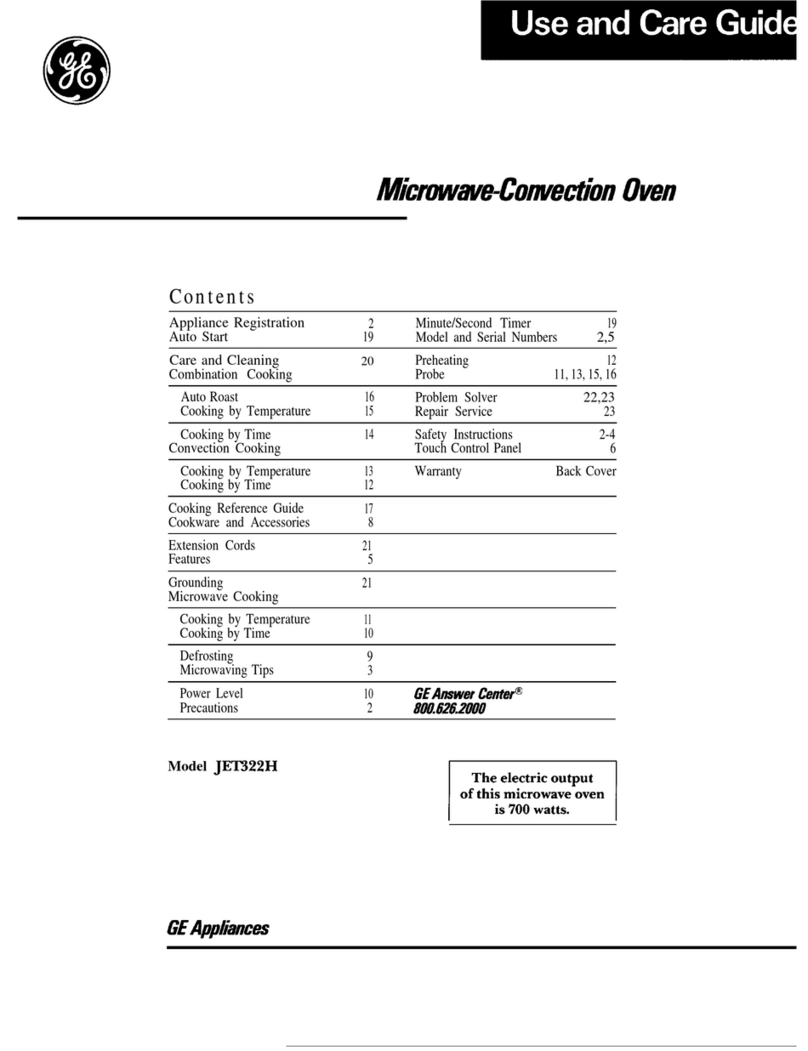 GE JET322H User manual