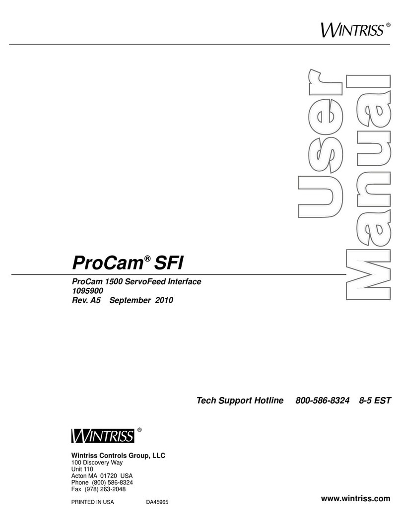 Wintriss ProCam SFI user manual