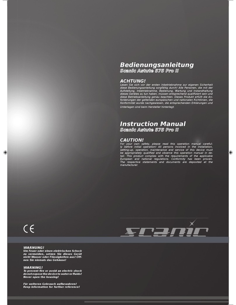 Scanic Astute 575 PRO II instruction manual