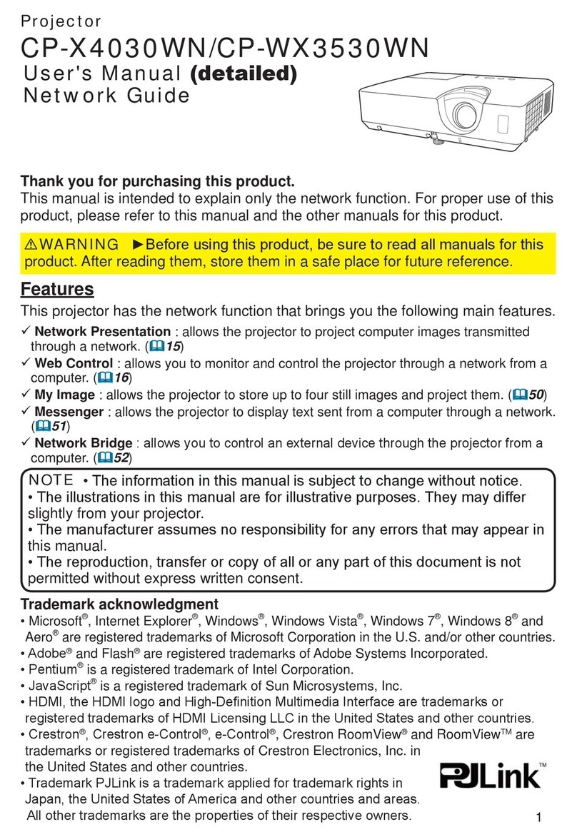 PJLink CP-WX3530WN User manual