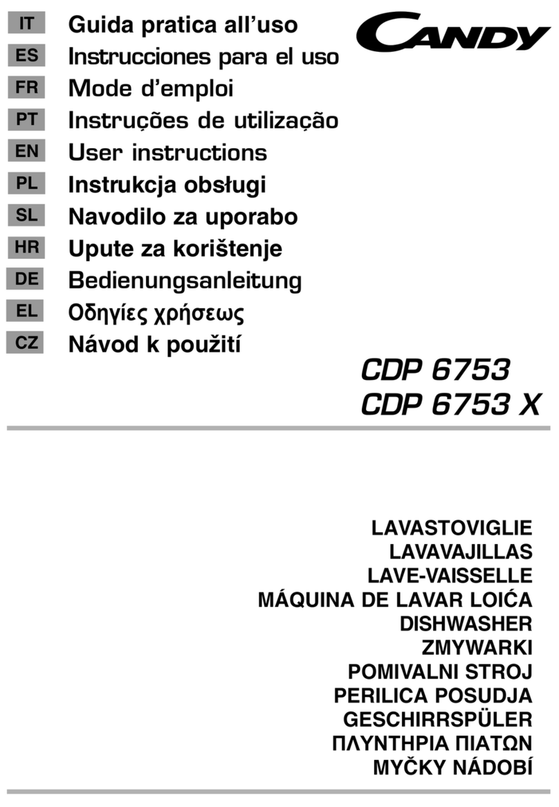 Candy CDP 6753 X User manual Candy CDP 6753 X User manual