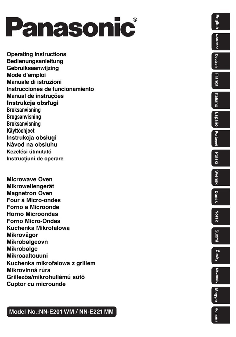 Panasonic NN-E221 MM User manual