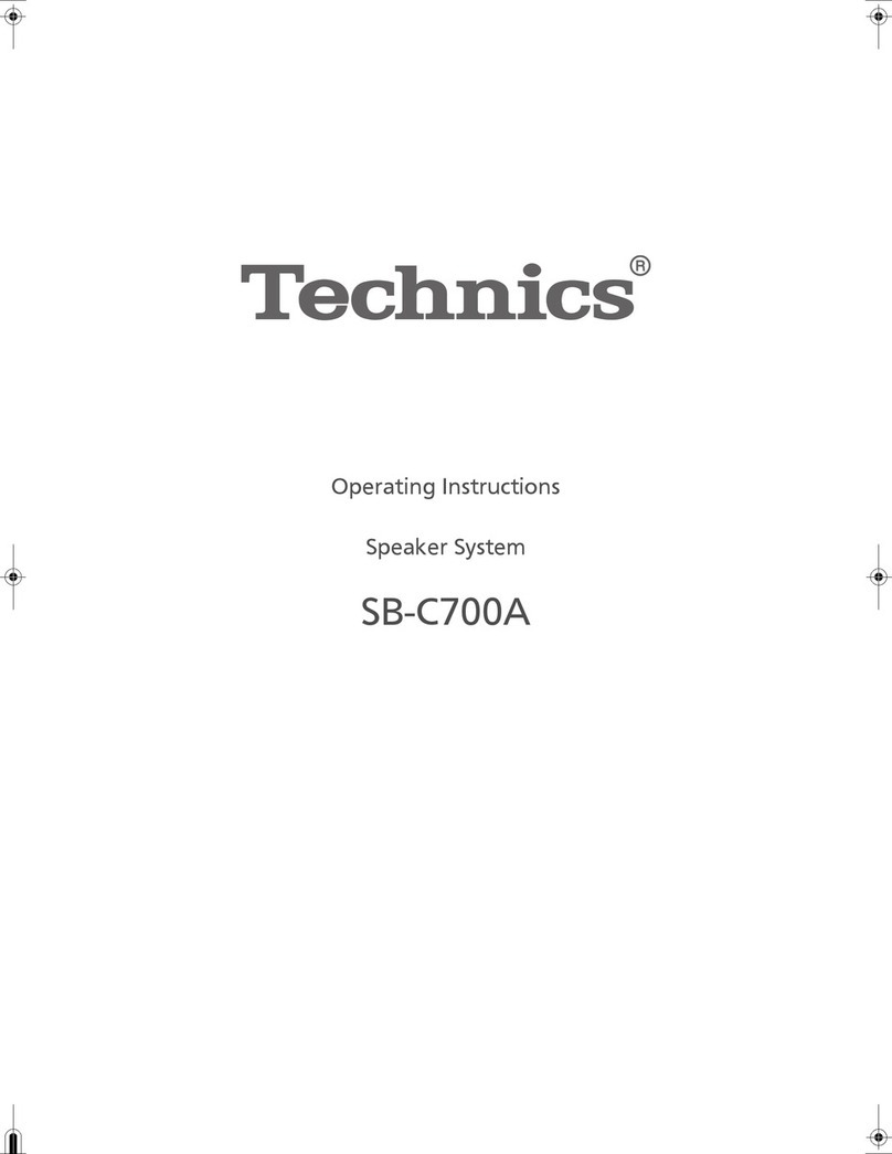 Technics SB-C700AEB User manual Technics SB-C700AEB User manual
