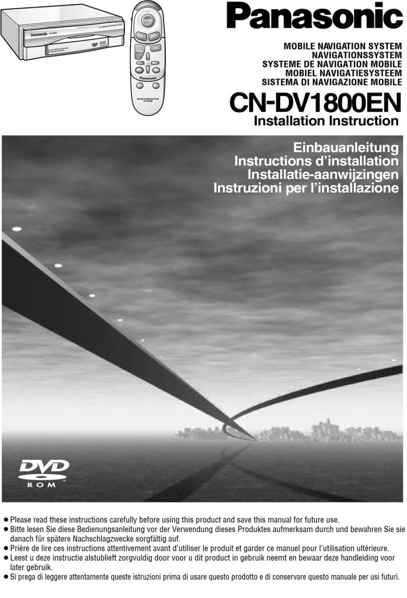Panasonic CN-DV1800EN User manual Panasonic CN-DV1800EN User manual
