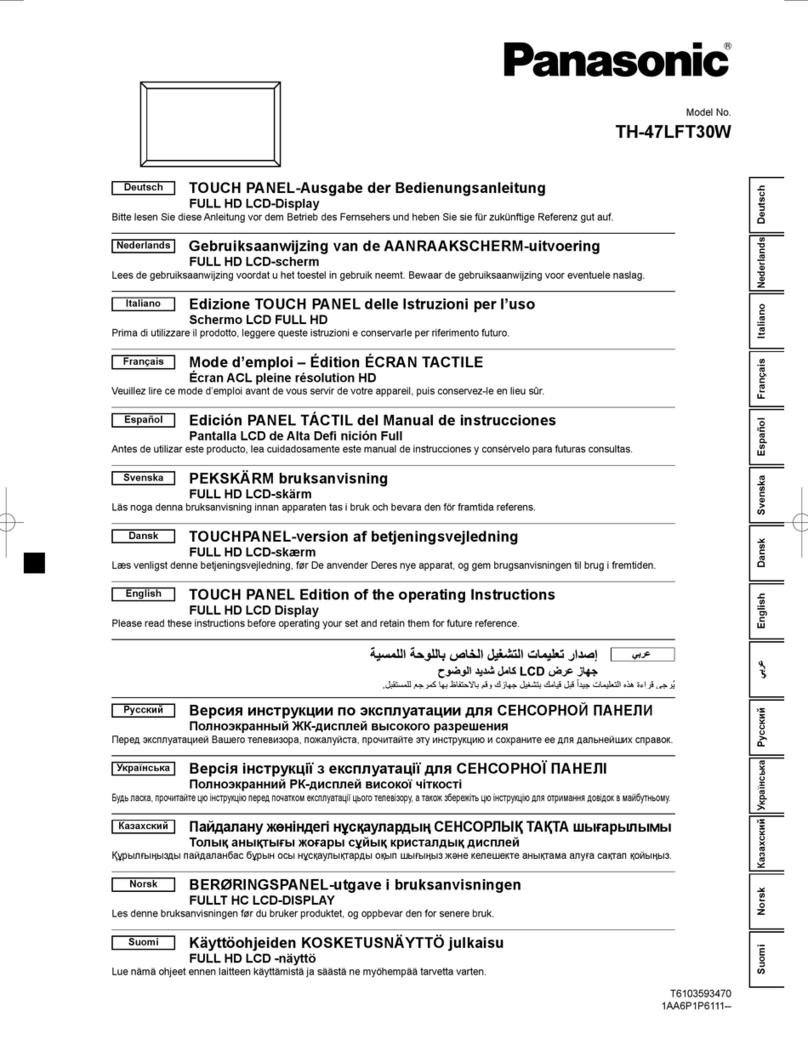 Panasonic TH-47LFT30W User manual