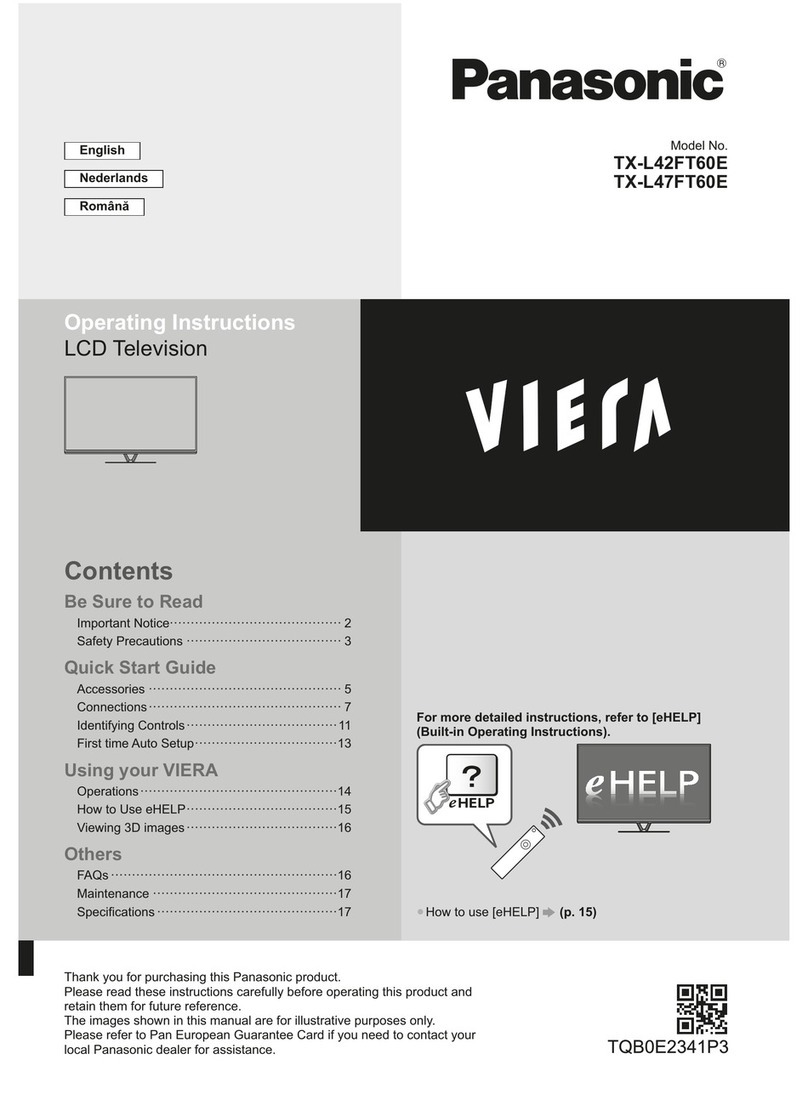 Panasonic TX-L47FT60E User manual