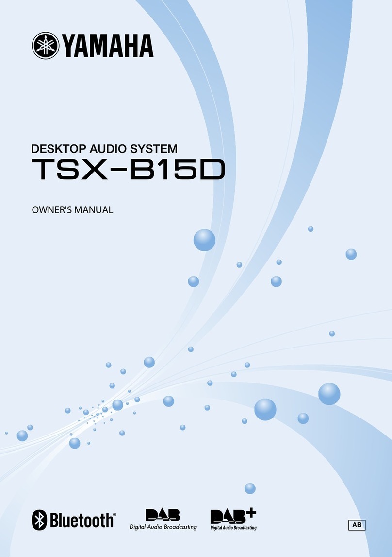 Yamaha TSX-B15D User manual