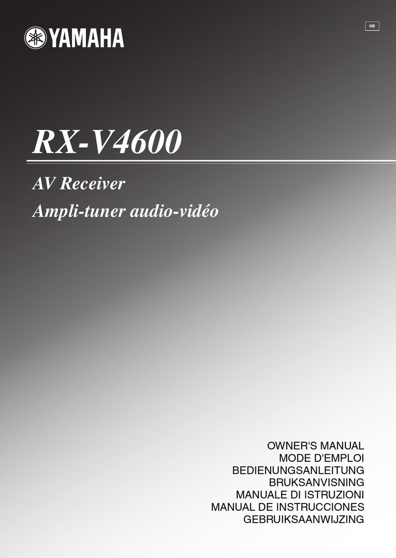 Yamaha RX-V4600 - AV Receiver User manual