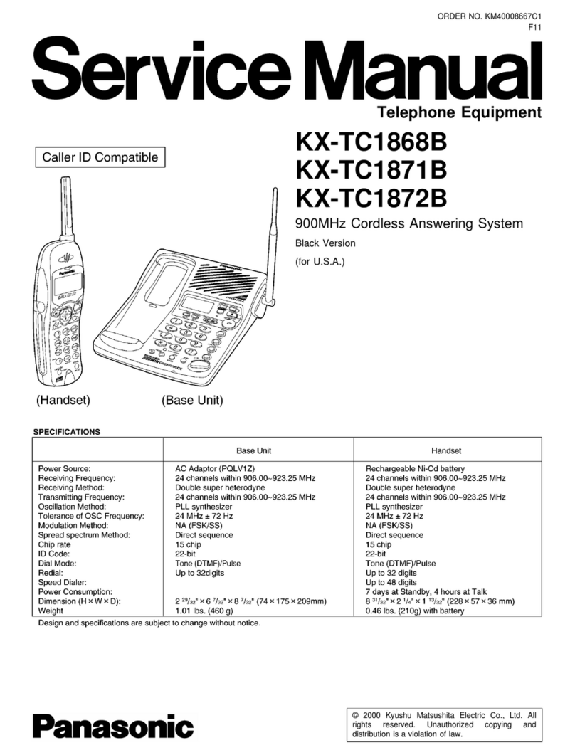 Panasonic KX-TC1872B User manual