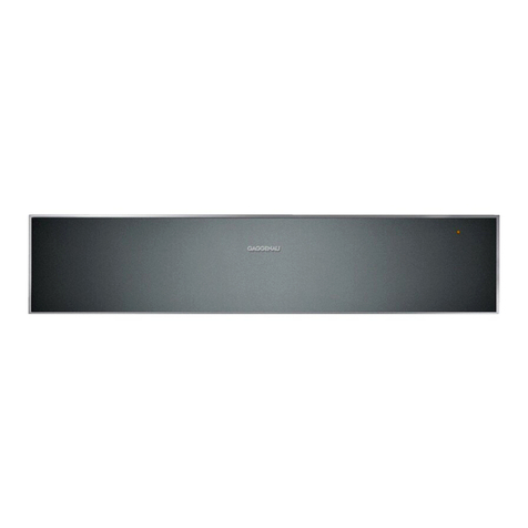 Gaggenau WS 462 User manual