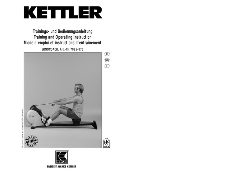 Kettler ERGOCOACH 7985-870 Training and operating instructions