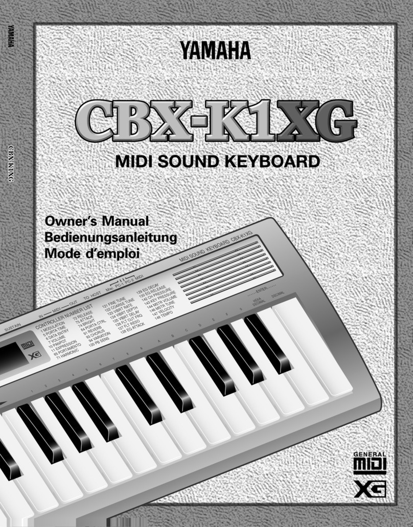Yamaha CBX-K1XG User manual