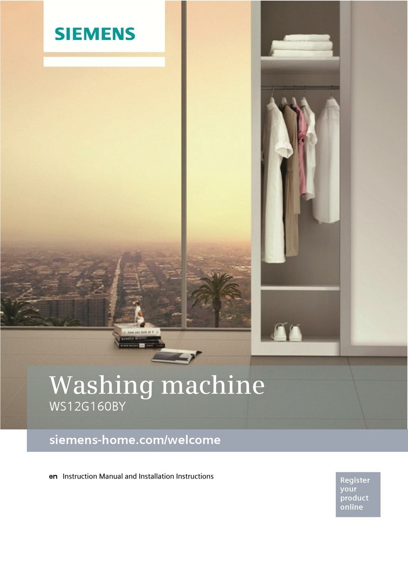 Siemens ws12g160by User manual