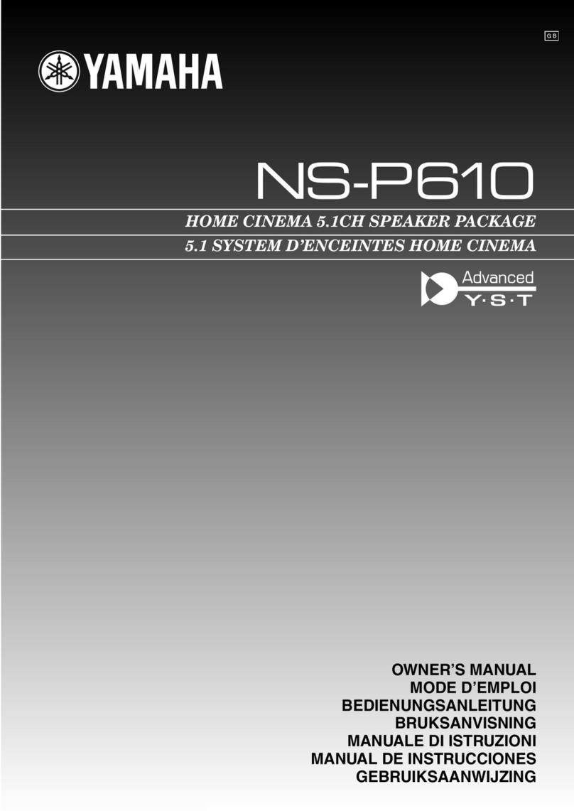 Yamaha NS-P610 User manual