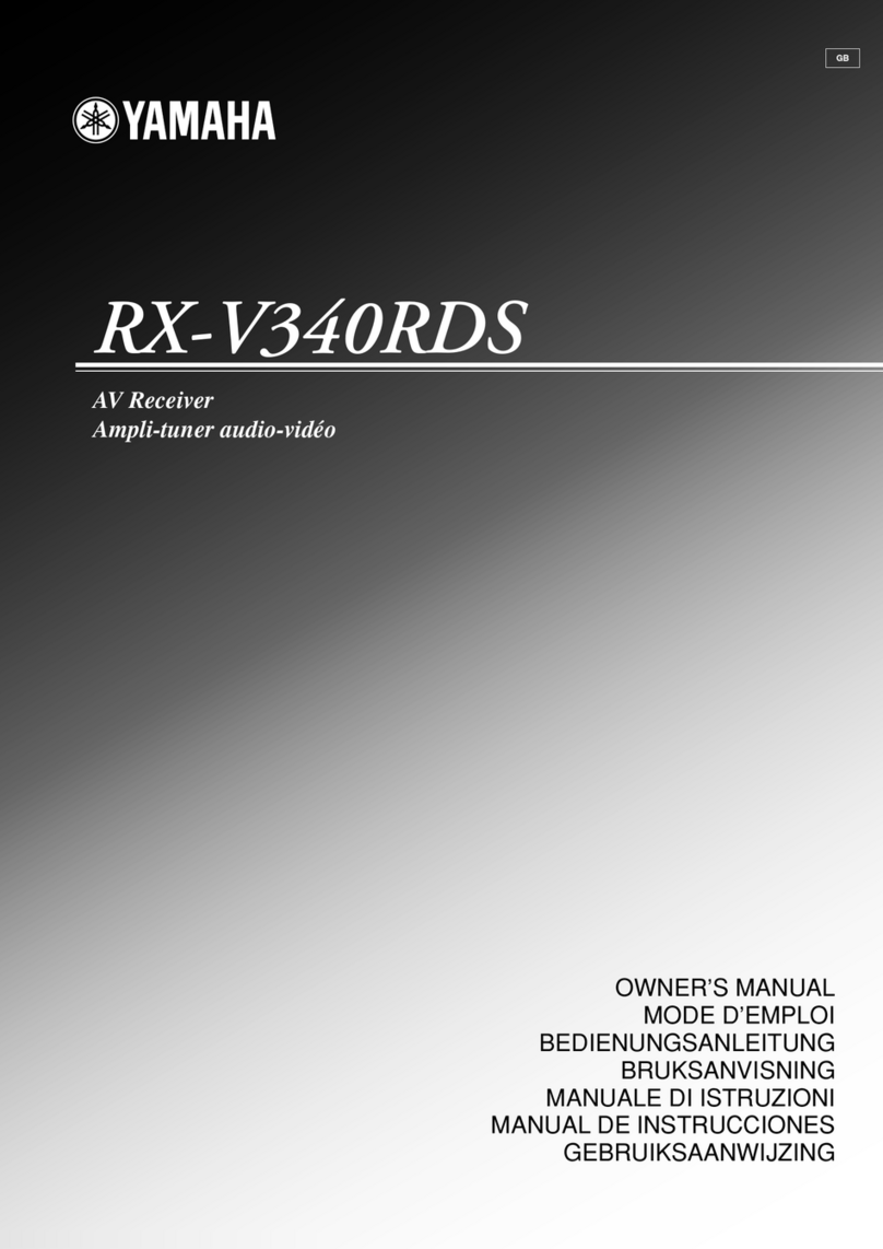Yamaha RX-V340 owner's manual
