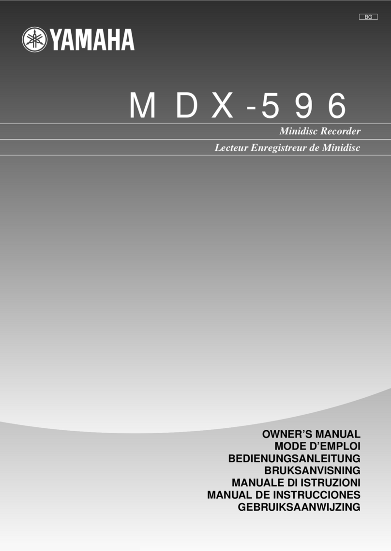 Yamaha MDX-596 User manual