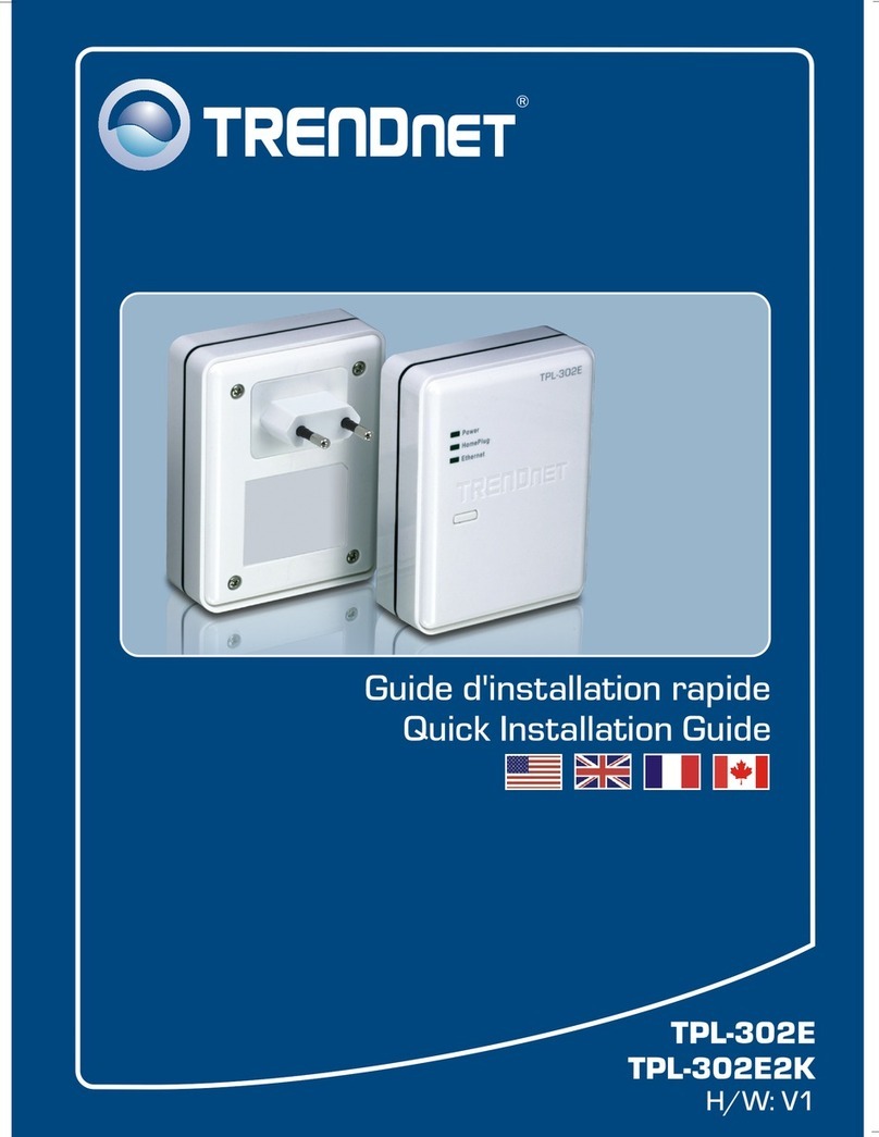 TRENDnet TPL-302E2K - Powerline AV Fast EN Adapter User manual
