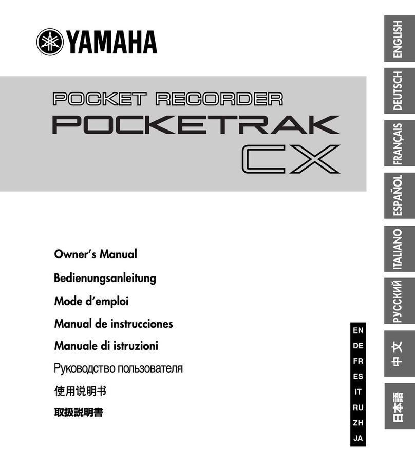 Yamaha POCKETRAK CX User manual Yamaha POCKETRAK CX User manual
