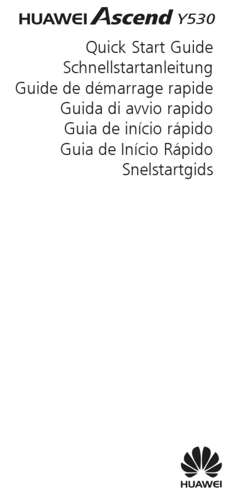 Huawei ascend y350 quick start guide