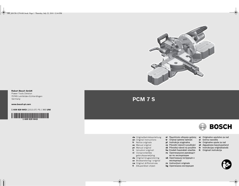 Bosch PCM 7 S User manual