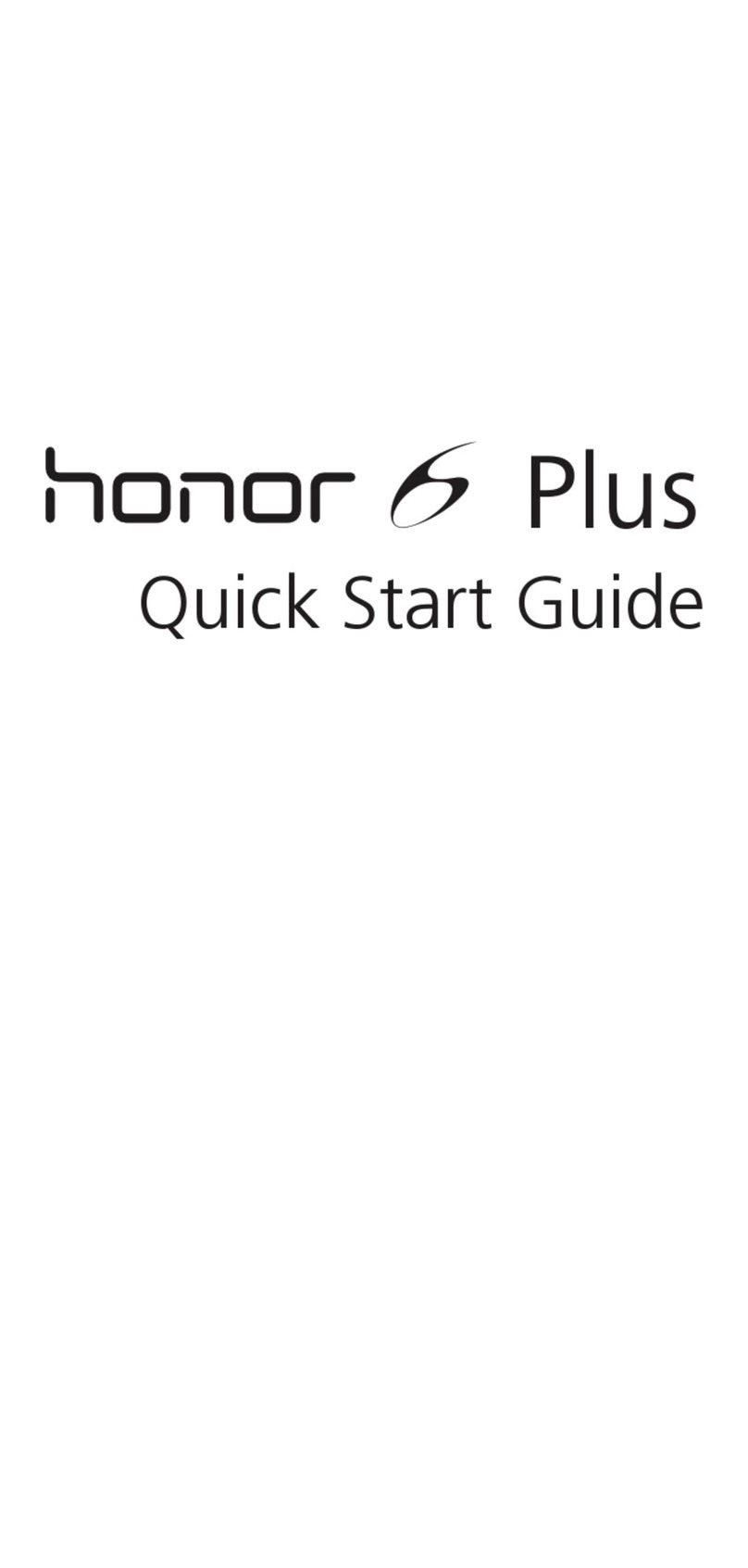 Huawei Honor 6 Plus User manual