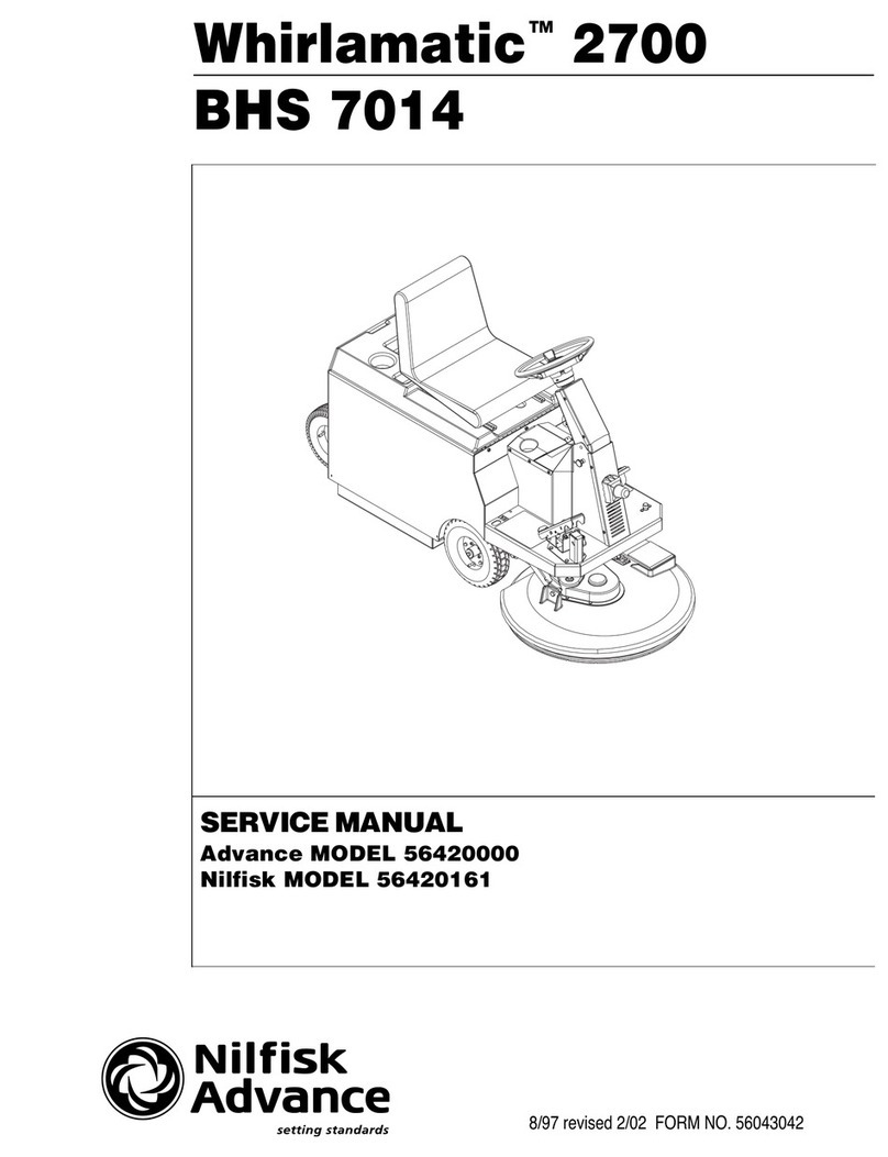 Nilfisk-Advance Whirlamatic 2700 BHS 7014 User manual