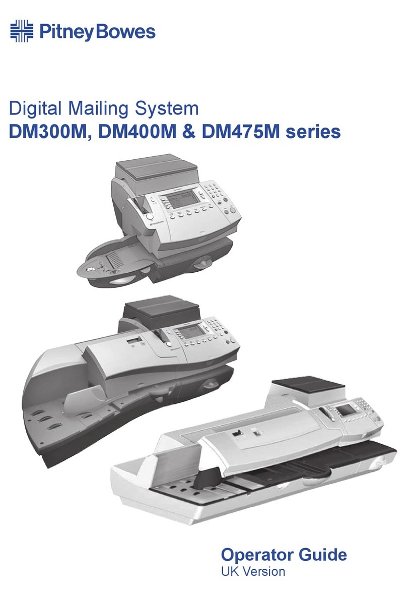 Pitney Bowes dm475m series Manual