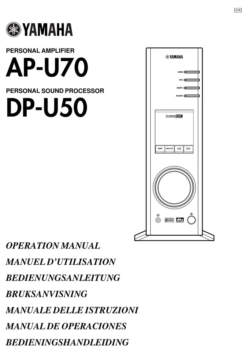 Yamaha DP-U50 Operation manual