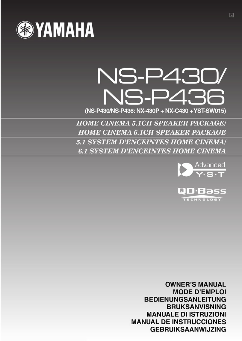 Yamaha NS-P436 User manual