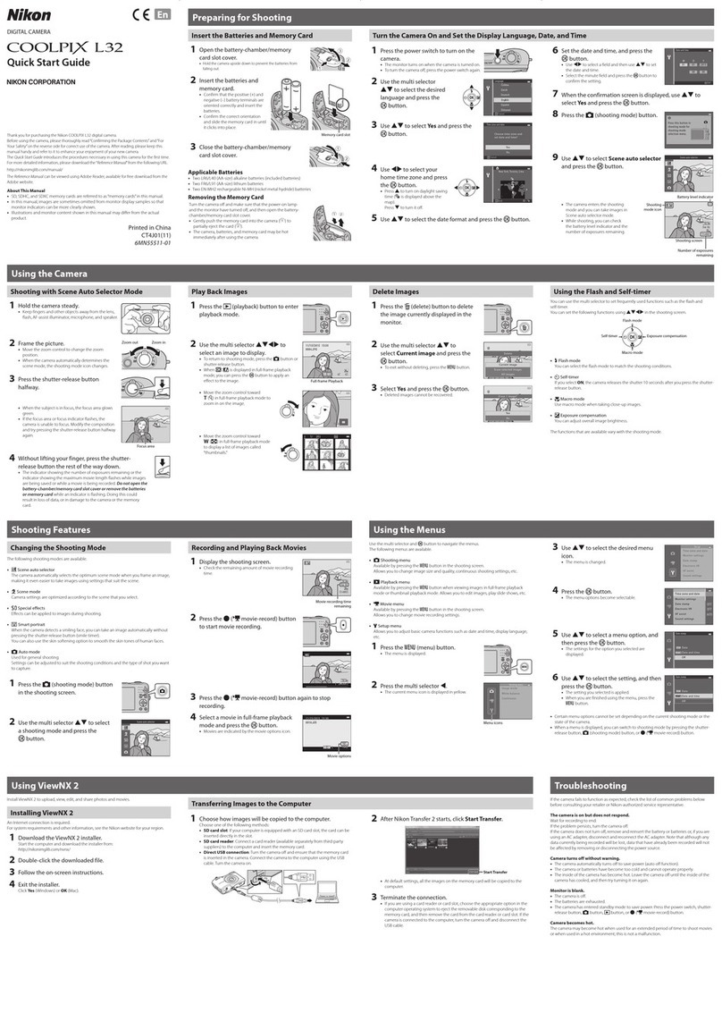 Nikon Coolpix L32 User manual Nikon Coolpix L32 User manual