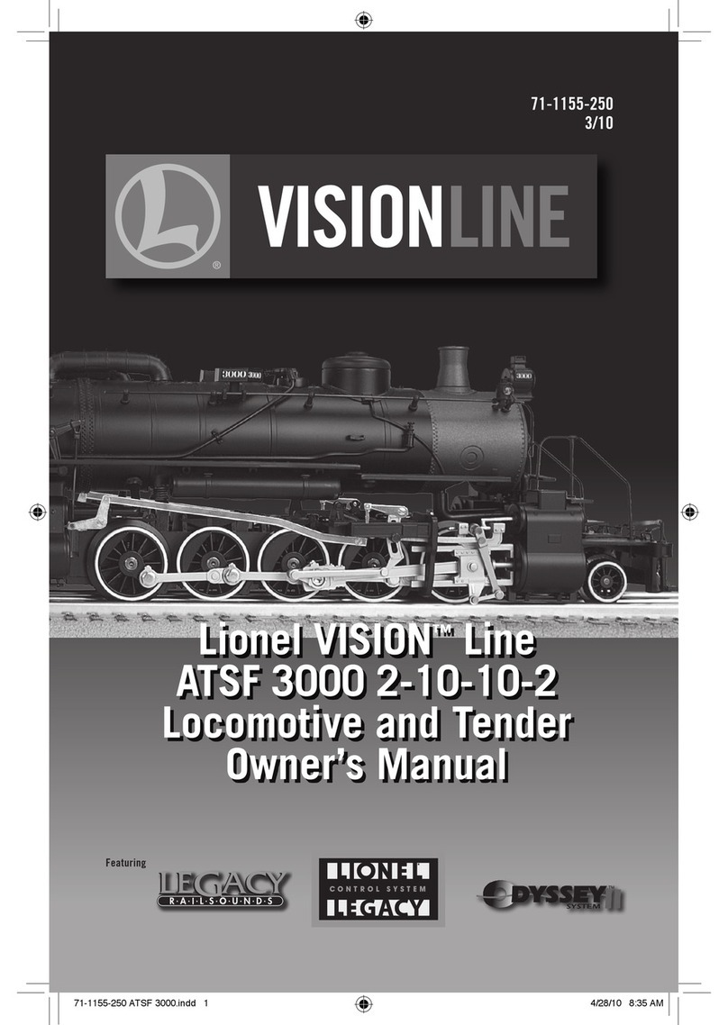 Lionel VISION ATSF 3000 2-10-10-2 owner's manual