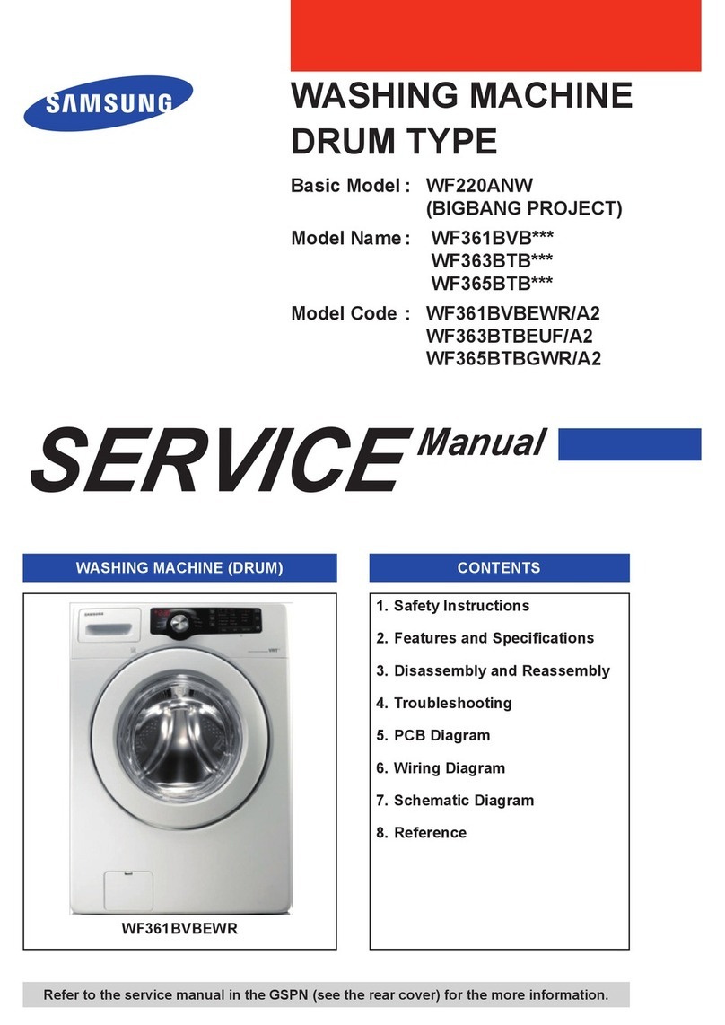 Samsung WF365BTB series User manual