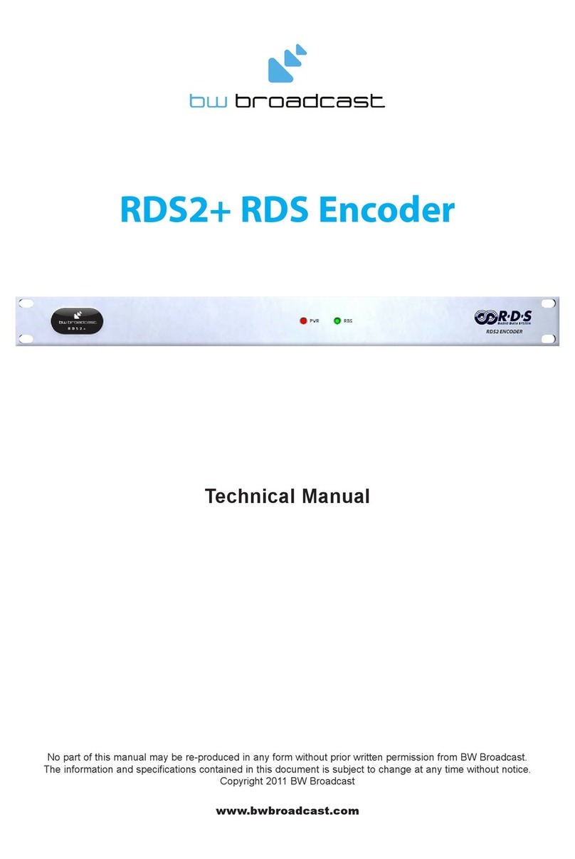 BW Broadcast rds2+ User manual