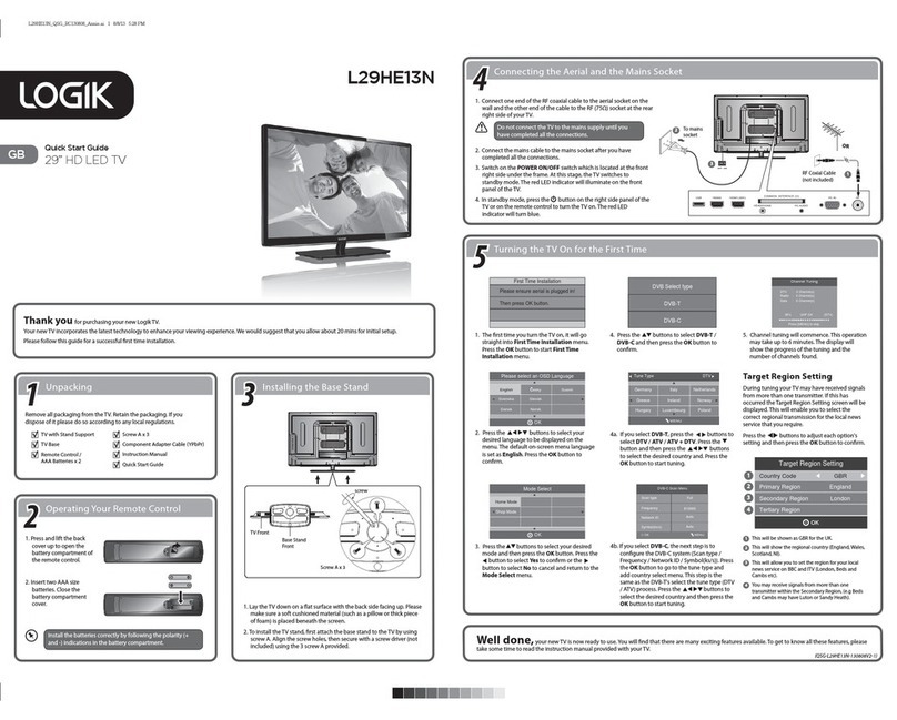 Logik l29he13n quick start guide