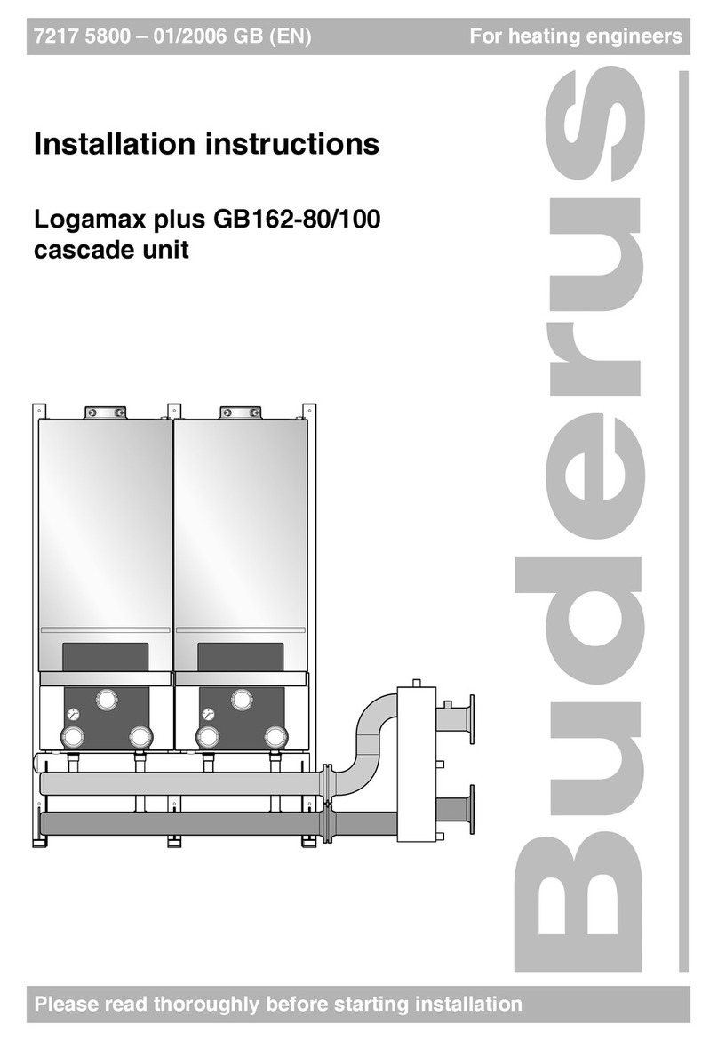 Buderus GB162/100 installation instructions