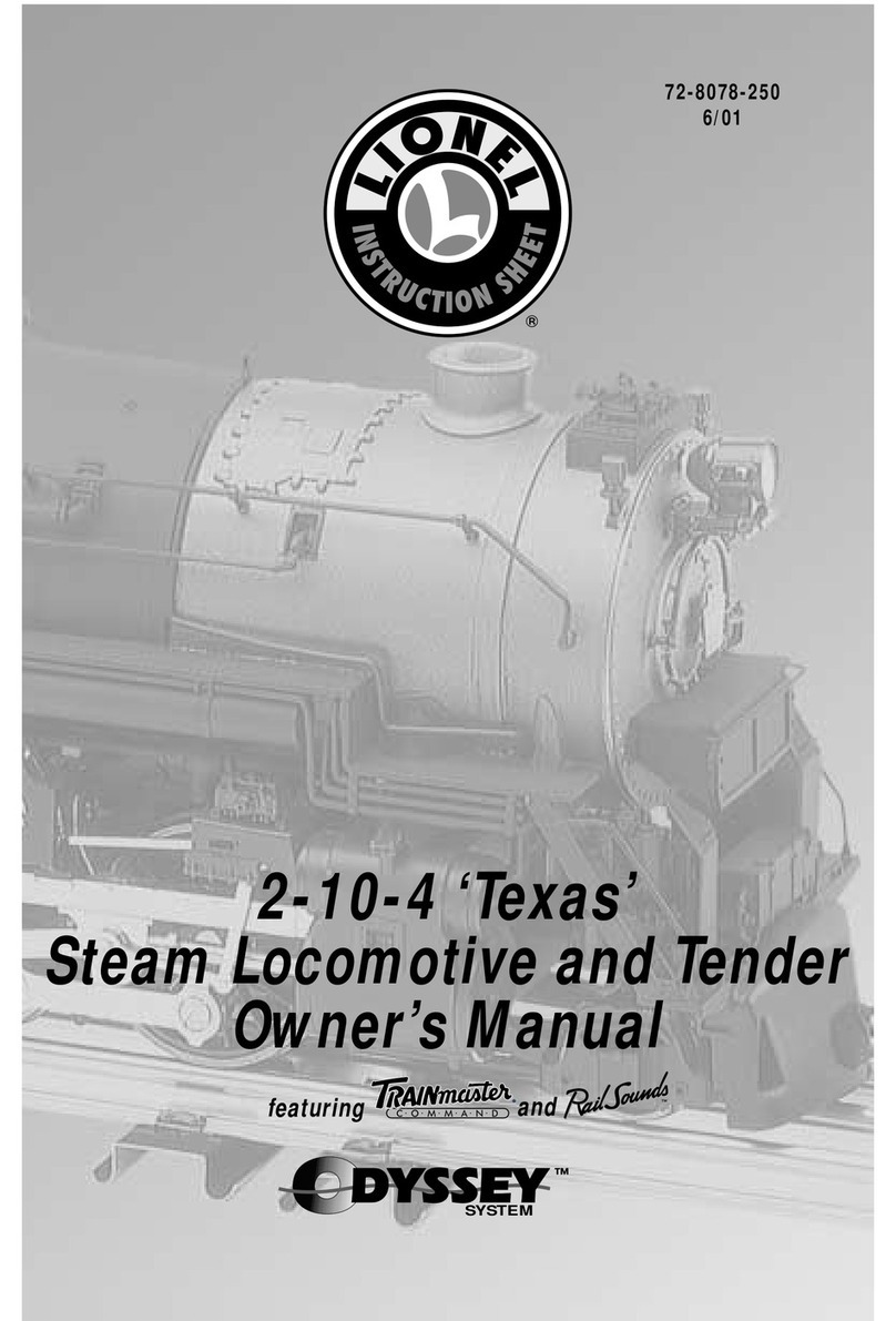 Lionel 2-10-4 Texas Steam Locomotive User manual